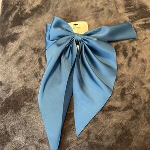 Bisjoux Blue Satin Hair Bow Accessory